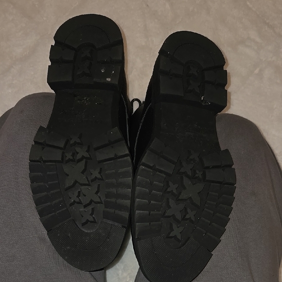 Karl Lagerfeld Black Ankle Boots Size 11 - Picture 5 of 10